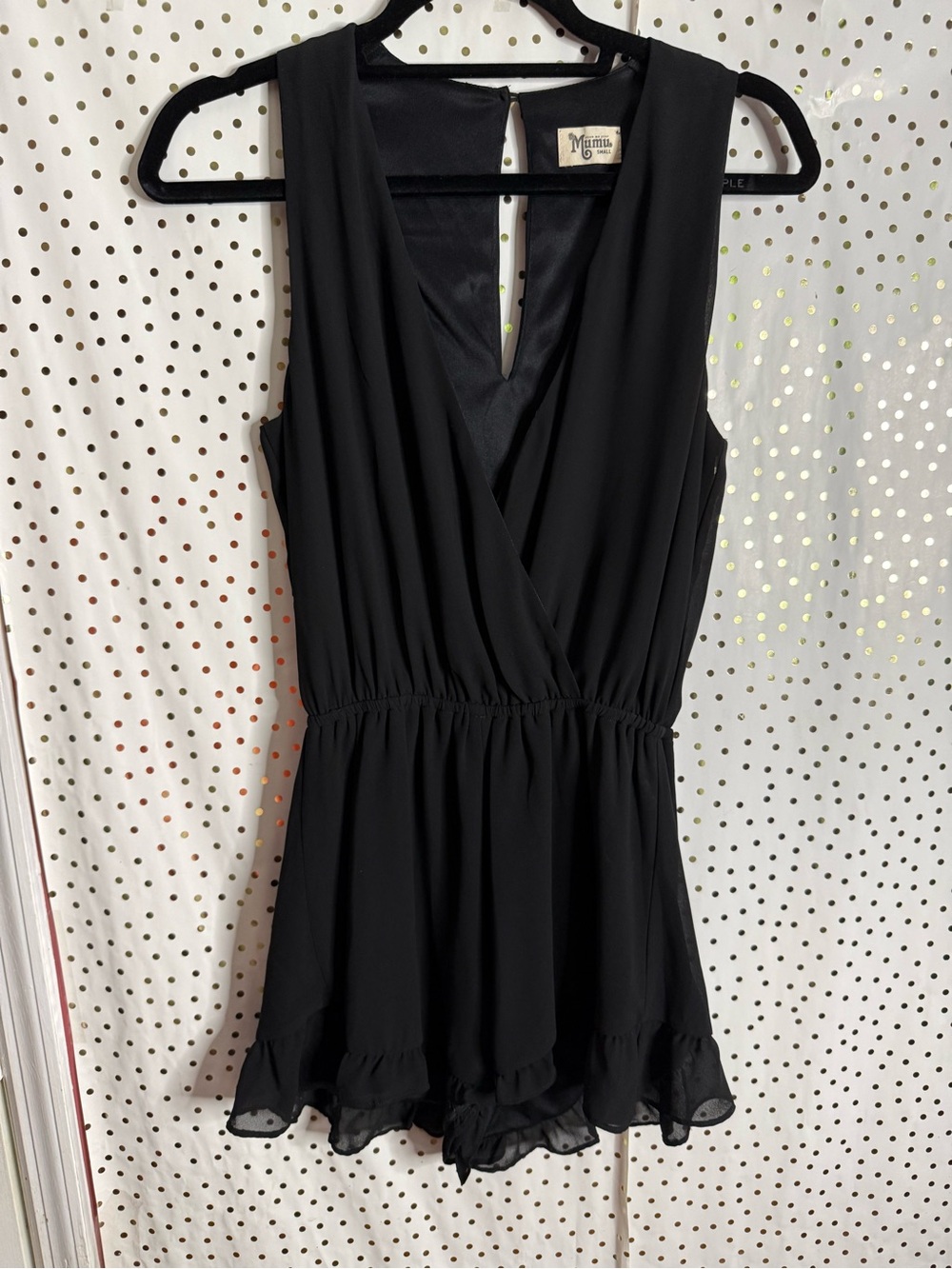 Show Me Your MuMu Black Sleeveless V-Neck Romper